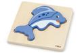 Dřevěné puzzle pro nejmenší - delfín