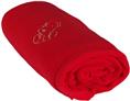 Dětská flísová deka s pejskem červená