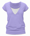 Kojící tričko KARLA, krátký rukáv, šeříková L/XL